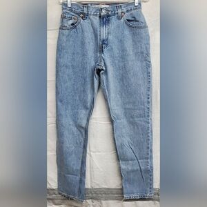 40111 Levis 550 Jeans Womens 8 L Blue Relaxed Fit Tapered Leg Denim